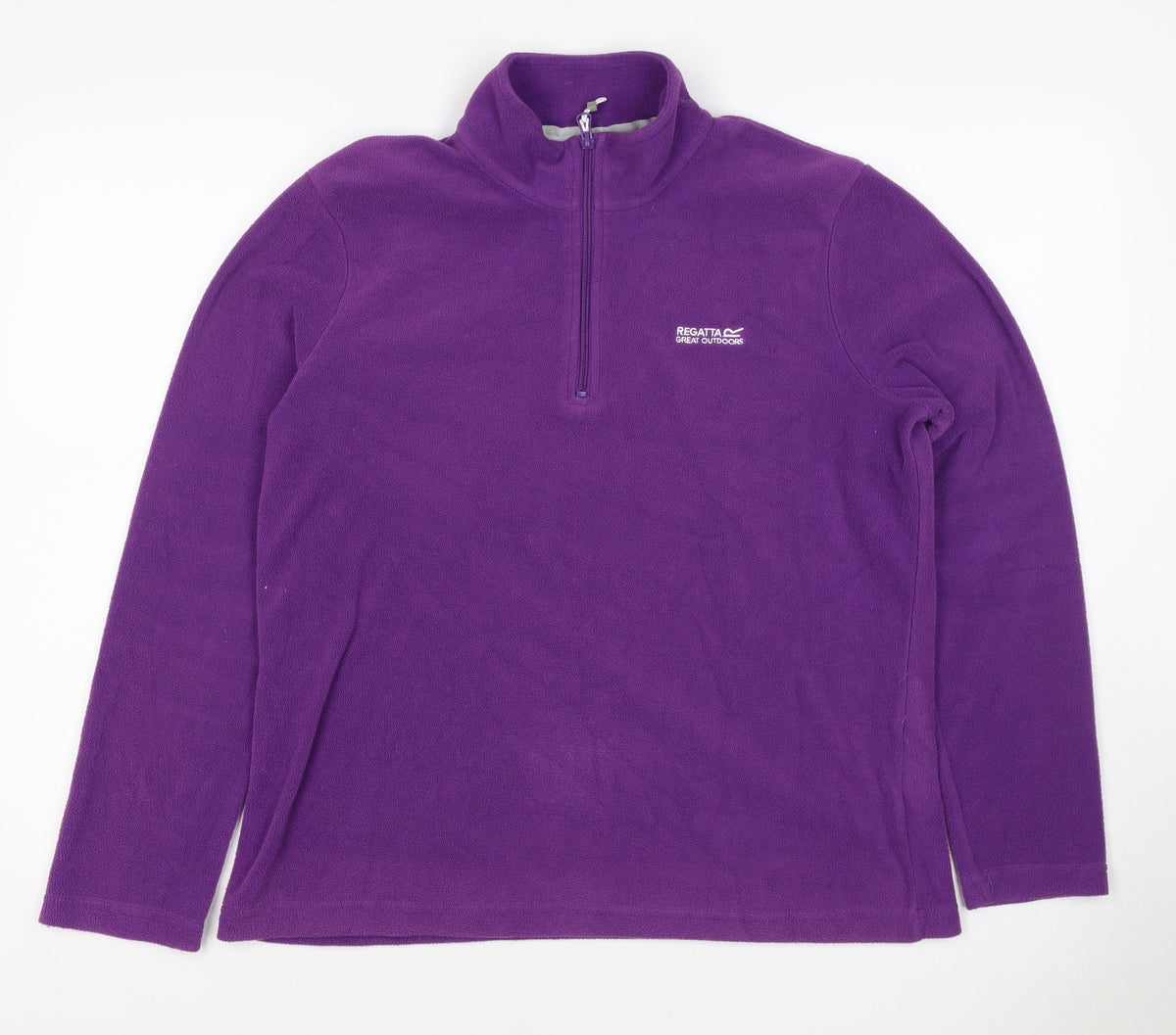 Regatta Women Purple UK 12 1/4 Zip Fleece Sweatshirt Outdoor