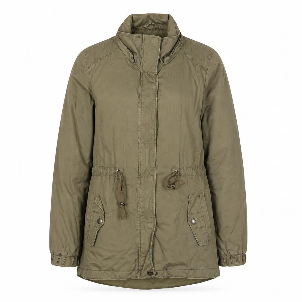 Canda Women’s Green Size 8 Mid-Length Parka Jacket