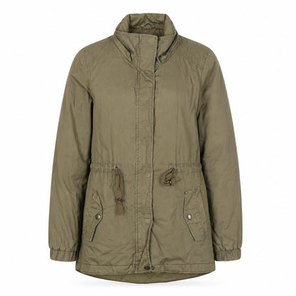 Canda Women’s Green Size 8 Mid-Length Parka Jacket