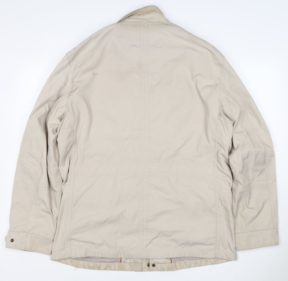 Marks and Spencer Men Beige Large Basic Jacket Zip Pockets