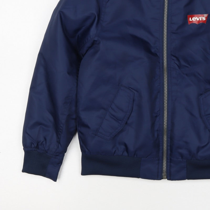 Levi's Boys Blue S 8-10 Years Bomber Jacket Nylon Logo Lined