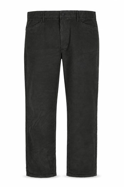 Marks & Spencer Men's Black 32/33 Cotton Straight Chino Trousers