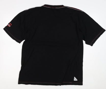 NYC United Men’s Black XL Graphic Print Cotton Crew Neck T-Shirt