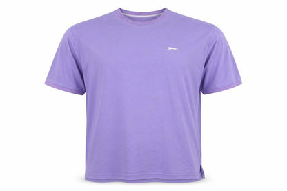 Slazenger Men’s Purple 2XL Crew Neck Logo Short Sleeve T-Shirt