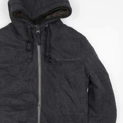 Superdry Men’s Black S Full Zip Sherpa Lined Expedition Hoodie