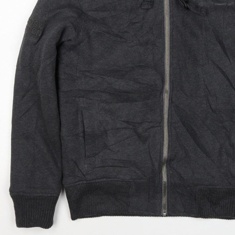 Superdry Men’s Black S Full Zip Sherpa Lined Expedition Hoodie