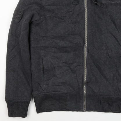 Superdry Men’s Black S Full Zip Sherpa Lined Expedition Hoodie