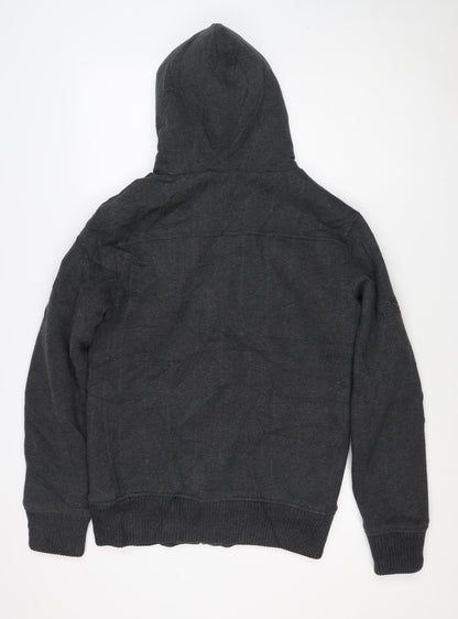 Superdry Men’s Black S Full Zip Sherpa Lined Expedition Hoodie