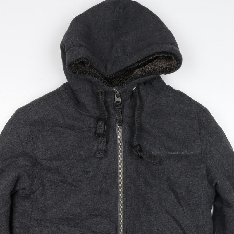 Superdry Men’s Black S Full Zip Sherpa Lined Expedition Hoodie