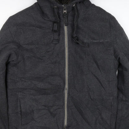 Superdry Men’s Black S Full Zip Sherpa Lined Expedition Hoodie