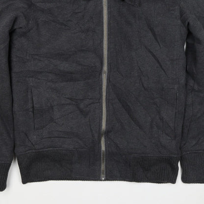 Superdry Men’s Black S Full Zip Sherpa Lined Expedition Hoodie