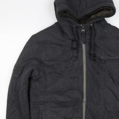 Superdry Men’s Black S Full Zip Sherpa Lined Expedition Hoodie