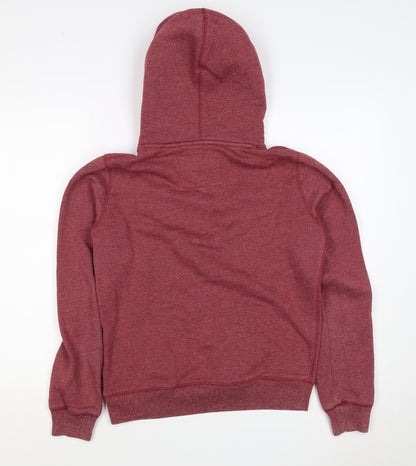 Jack Wills Women’s Red UK 10 Pullover Hoodie Logo Pockets