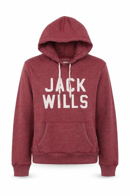 Jack Wills Women’s Red UK 10 Pullover Hoodie Logo Pockets