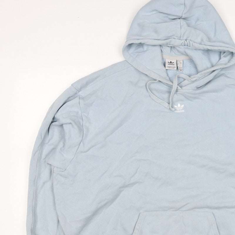 Adidas Originals Women’s Blue Logo Pullover Hoodie UK 16-18 L