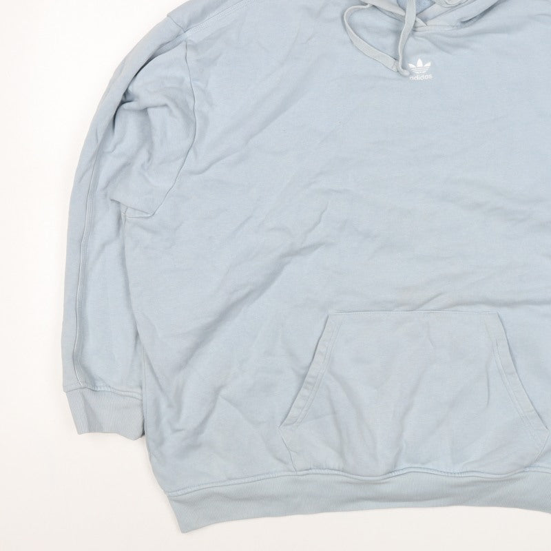 Adidas Originals Women’s Blue Logo Pullover Hoodie UK 16-18 L