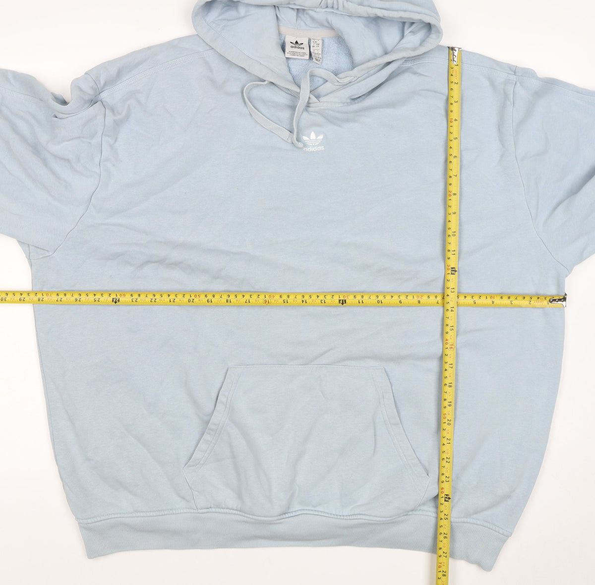 Adidas Originals Women’s Blue Logo Pullover Hoodie UK 16-18 L