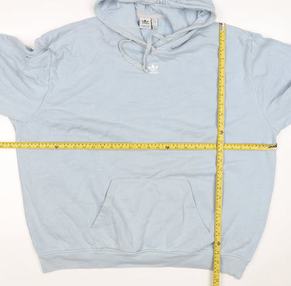 Adidas Originals Women’s Blue Logo Pullover Hoodie UK 16-18 L