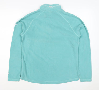 Trespass Women's Blue UK 14 L Half Zip Fleece Pullover Sweatshirt