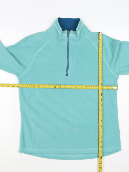 Trespass Women's Blue UK 14 L Half Zip Fleece Pullover Sweatshirt