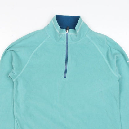Trespass Women's Blue UK 14 L Half Zip Fleece Pullover Sweatshirt