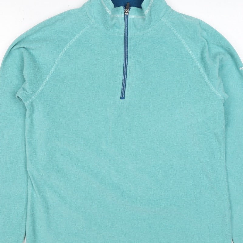 Trespass Women's Blue UK 14 L Half Zip Fleece Pullover Sweatshirt