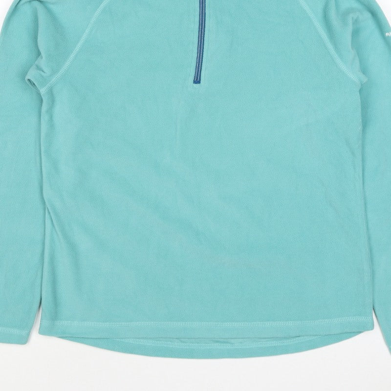 Trespass Women's Blue UK 14 L Half Zip Fleece Pullover Sweatshirt