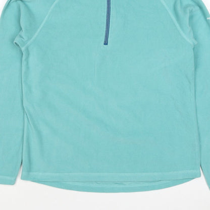 Trespass Women's Blue UK 14 L Half Zip Fleece Pullover Sweatshirt