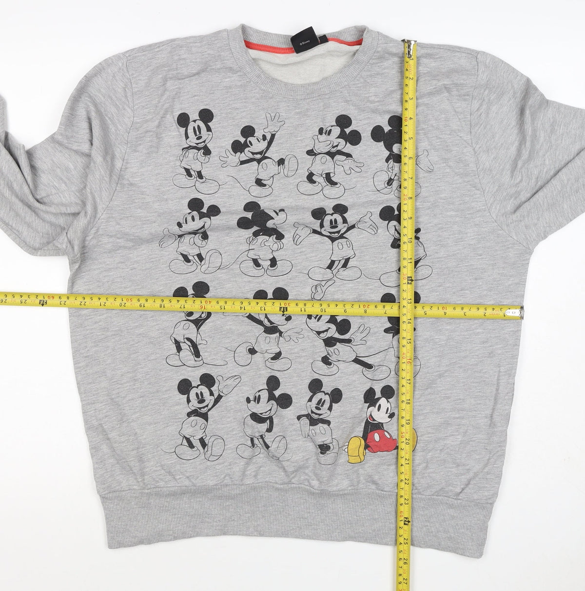 Disney Women’s Grey XL Mickey Mouse Graphic Crew Neck Sweatshirt