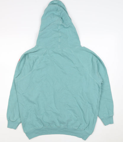 Scamp & Dude Women’s Blue Size 16 Organic Cotton Logo Pullover Hoodie