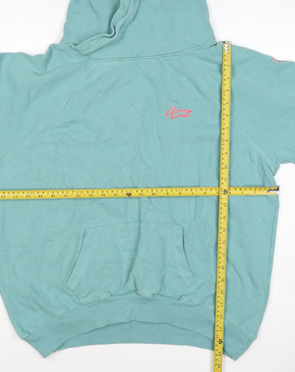 Scamp & Dude Women’s Blue Size 16 Organic Cotton Logo Pullover Hoodie