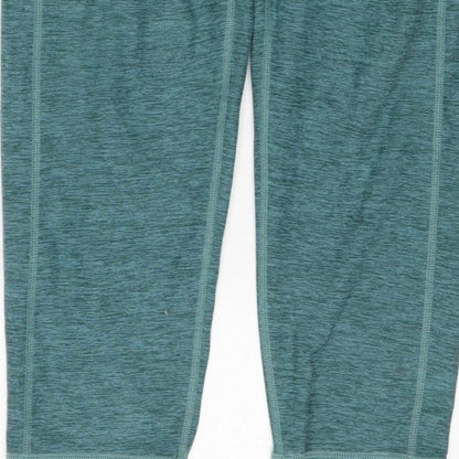 Kirkland Signature Women Green L Athletic Stretch Leggings Gym Yoga