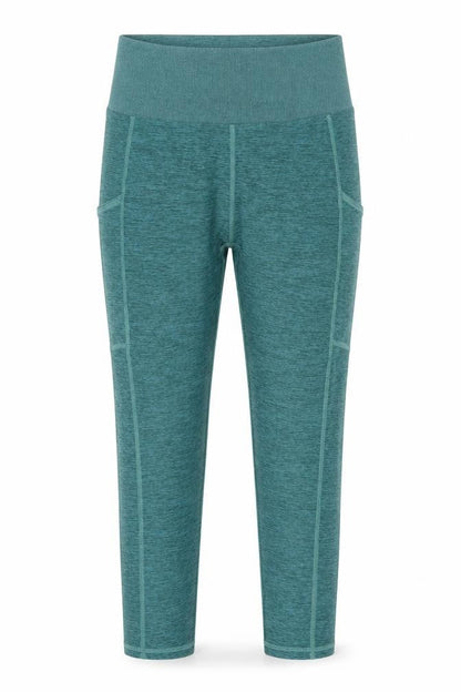Kirkland Signature Women Green L Athletic Stretch Leggings Gym Yoga