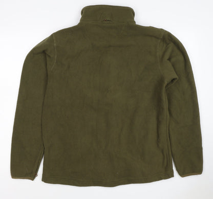 Peter Storm Men’s Green M Basic Full Zip Fleece Jacket Outdoor Hiking