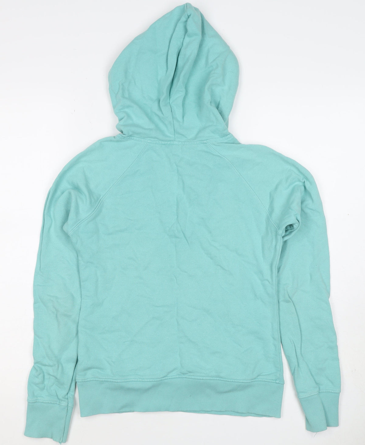 H&M Divided Women’s Blue UK 10 Pullover Hoodie V-Neck Kangaroo Pocket