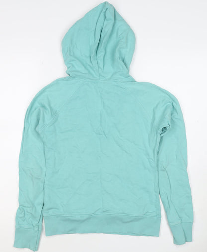 H&M Divided Women’s Blue UK 10 Pullover Hoodie V-Neck Kangaroo Pocket