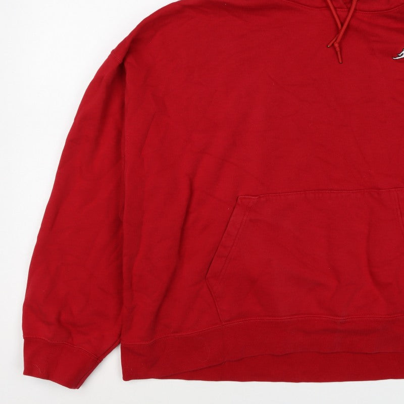 Jordan Unisex Adults Red 2XL Pullover Hoodie Logo Fleece