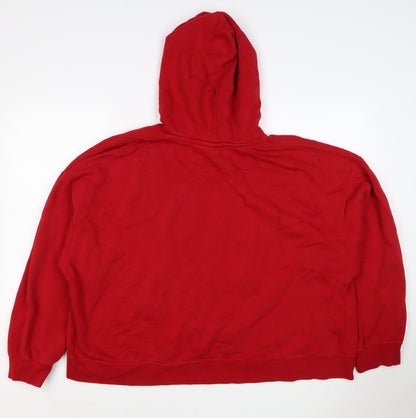 Jordan Unisex Adults Red 2XL Pullover Hoodie Logo Fleece