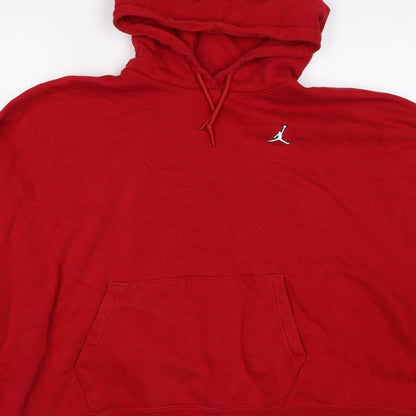 Jordan Unisex Adults Red 2XL Pullover Hoodie Logo Fleece