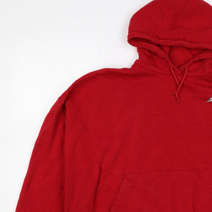 Jordan Unisex Adults Red 2XL Pullover Hoodie Logo Fleece