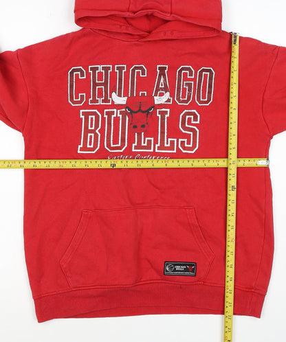 Knox Boys Red 12 Years Chicago Bulls NBA Graphic Pullover Hoodie