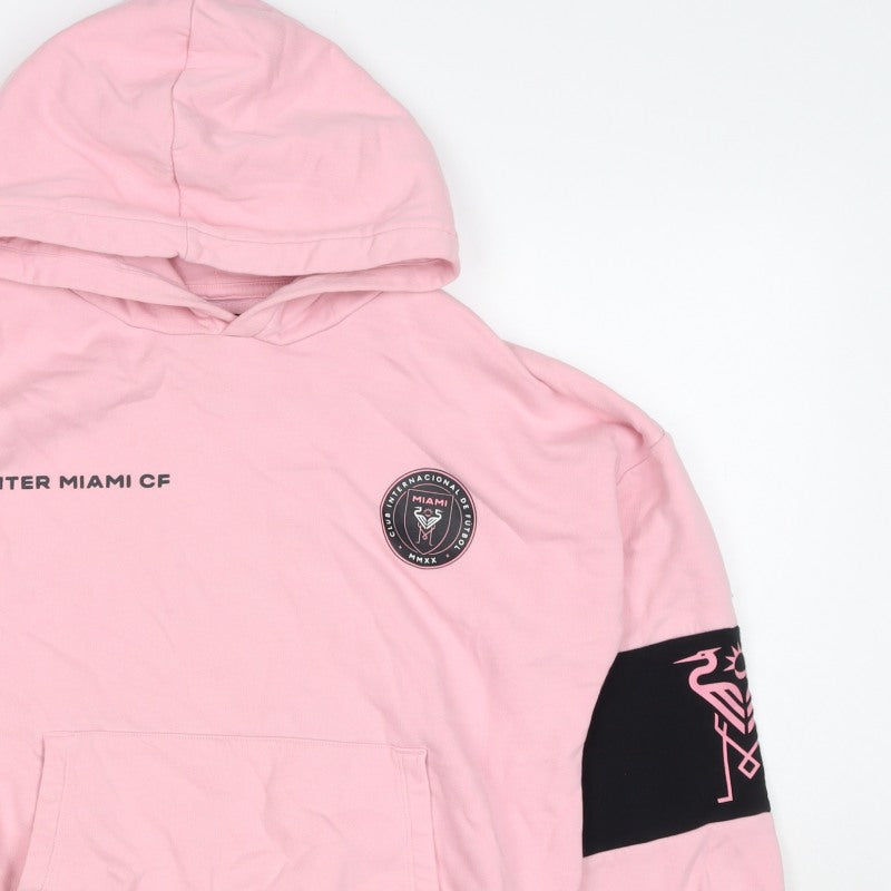Marks and Spencer Girls Pink 10-11 Years Inter Miami CF Pullover Hoodie