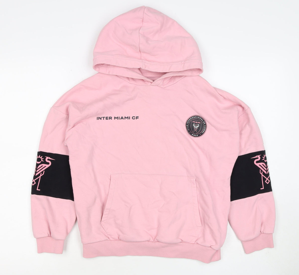 Marks and Spencer Girls Pink 10-11 Years Inter Miami CF Pullover Hoodie