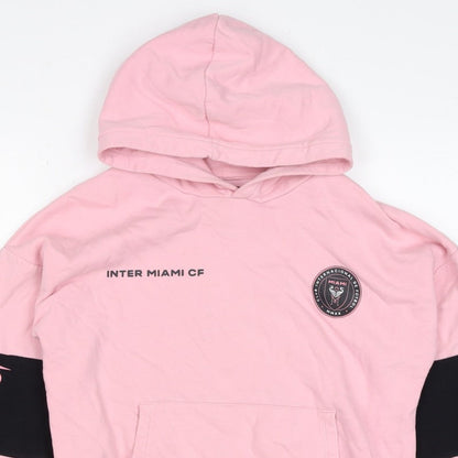 Marks and Spencer Girls Pink 10-11 Years Inter Miami CF Pullover Hoodie