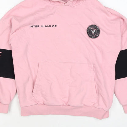 Marks and Spencer Girls Pink 10-11 Years Inter Miami CF Pullover Hoodie