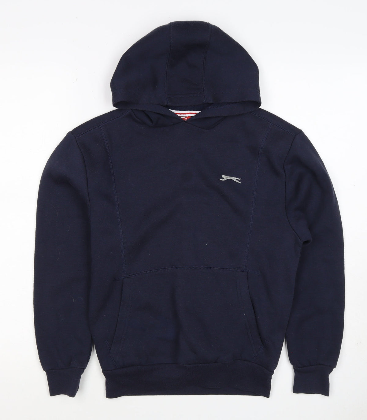 Slazenger Boys Blue 11-12 Years Pullover Hoodie Logo Fleece