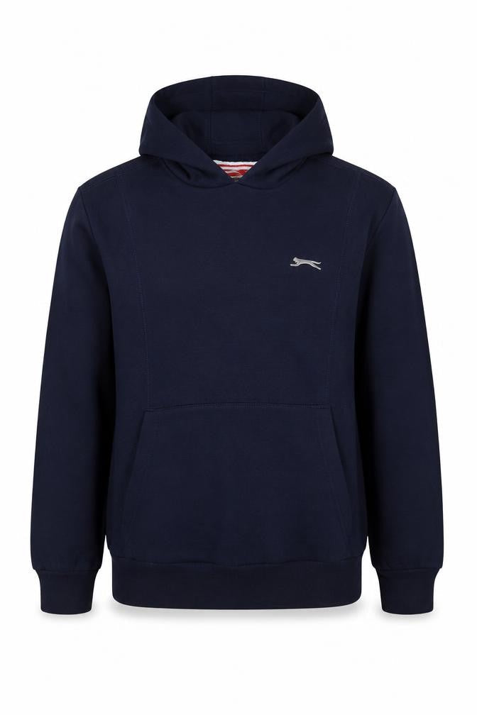 Slazenger Boys Blue 11-12 Years Pullover Hoodie Logo Fleece