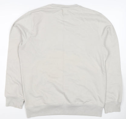 Rock On Ruby Women’s Beige MAMA Embroidered Crew Neck Sweatshirt M