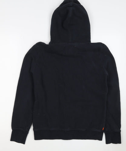Superdry Women’s Black M Pullover Hoodie Rhinestone Logo Fleece