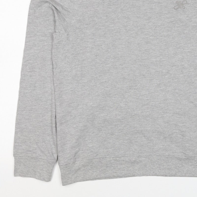 Next Men's Grey M Regular Fit Embroidered Logo Crew Neck Sweatshirt